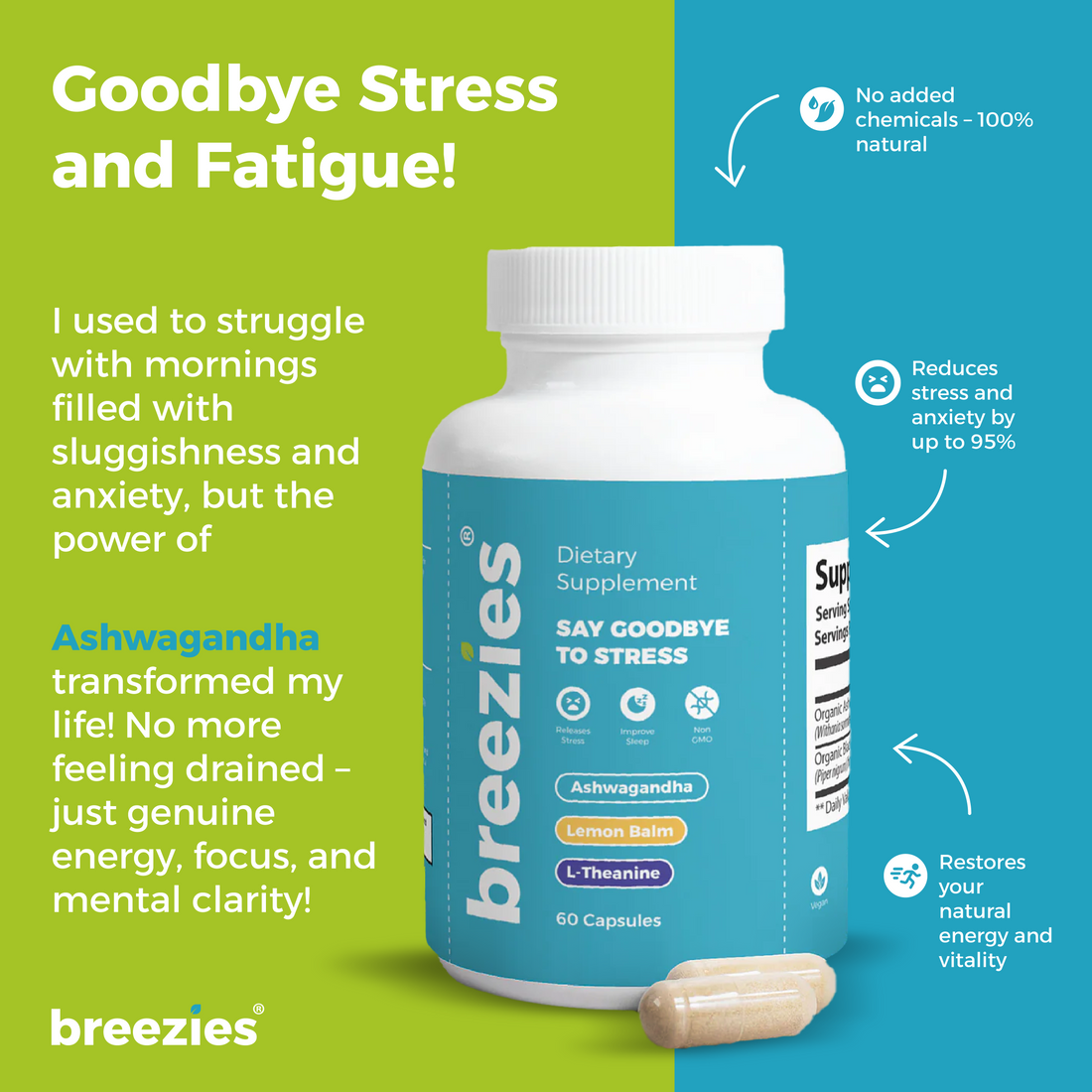 Breezies Ashwagandha Capsules